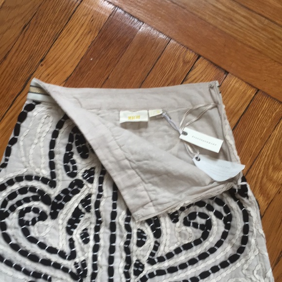 Anthropologie Maeve Carys Embroidered Mini Skirt - Picture 5 of 8